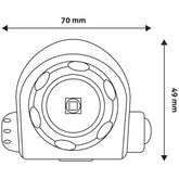 Entac Φακός Κεφαλής Zoom 5W Αλουμινίου